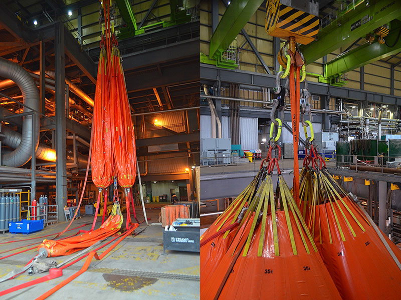 Overhead crane load test