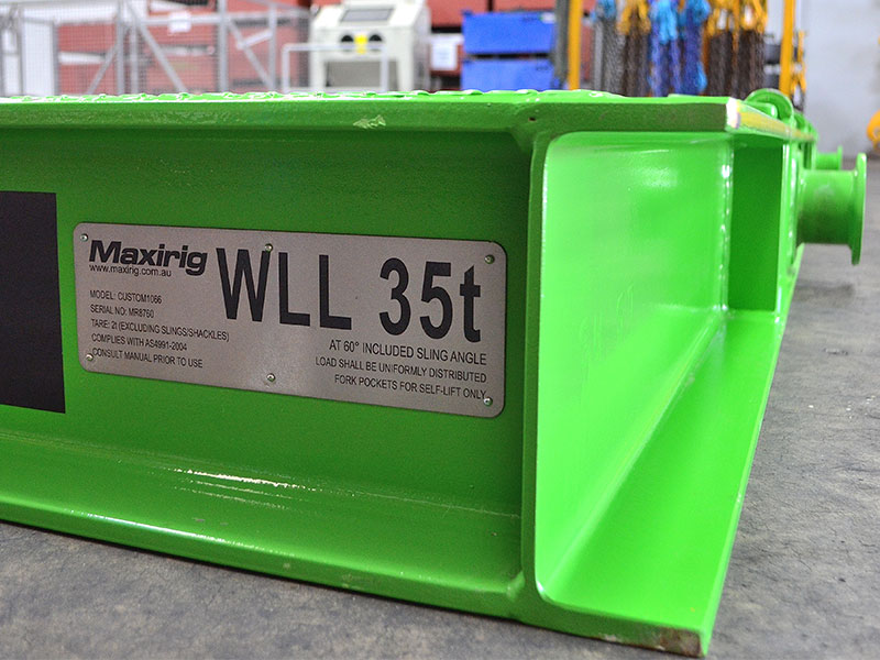 Test weight tray or Flat rack 35t rated capacity