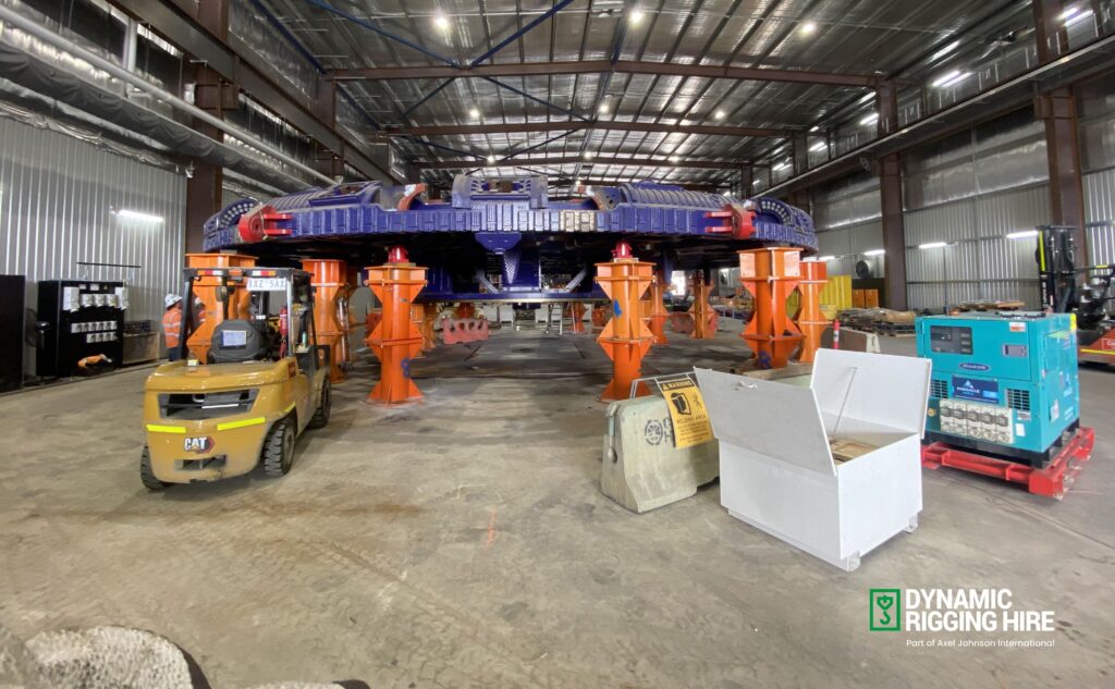 1. TBM on stands | Dynamic Rigging Hire